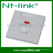 UK Standard 86 X 86mm simple / double port rj45 plinthe inclinée